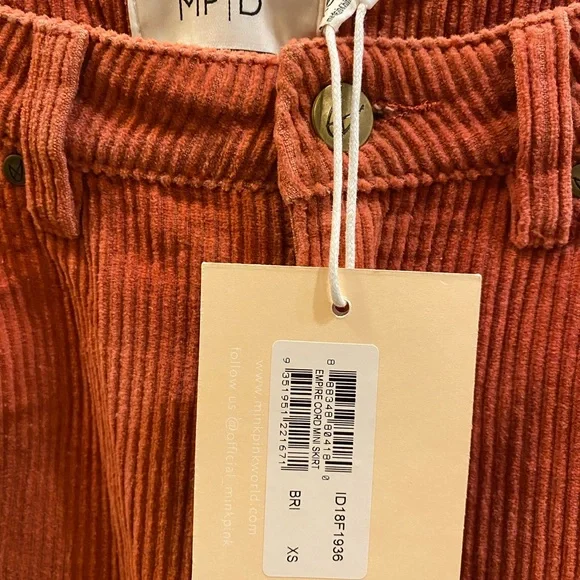 MINK PINK Empire Cord Mini Skirt - Picture 7 of 16